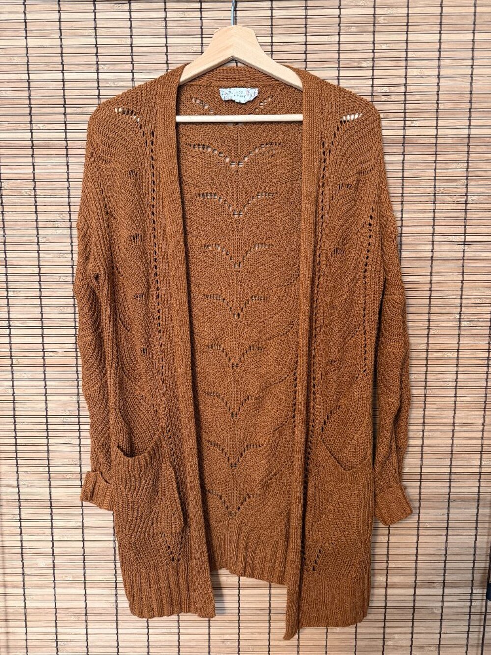 Pink Republic Women’s Cardigan | Size Medium | Rust Orange